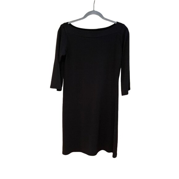 Eliza J Black Long Sleeved Cocktail Dress Sz 8 - Picture 1 of 9